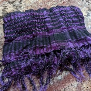 Hottopic shawl Hot Topic discontinued scarf bandana grunge punk emo scene purple